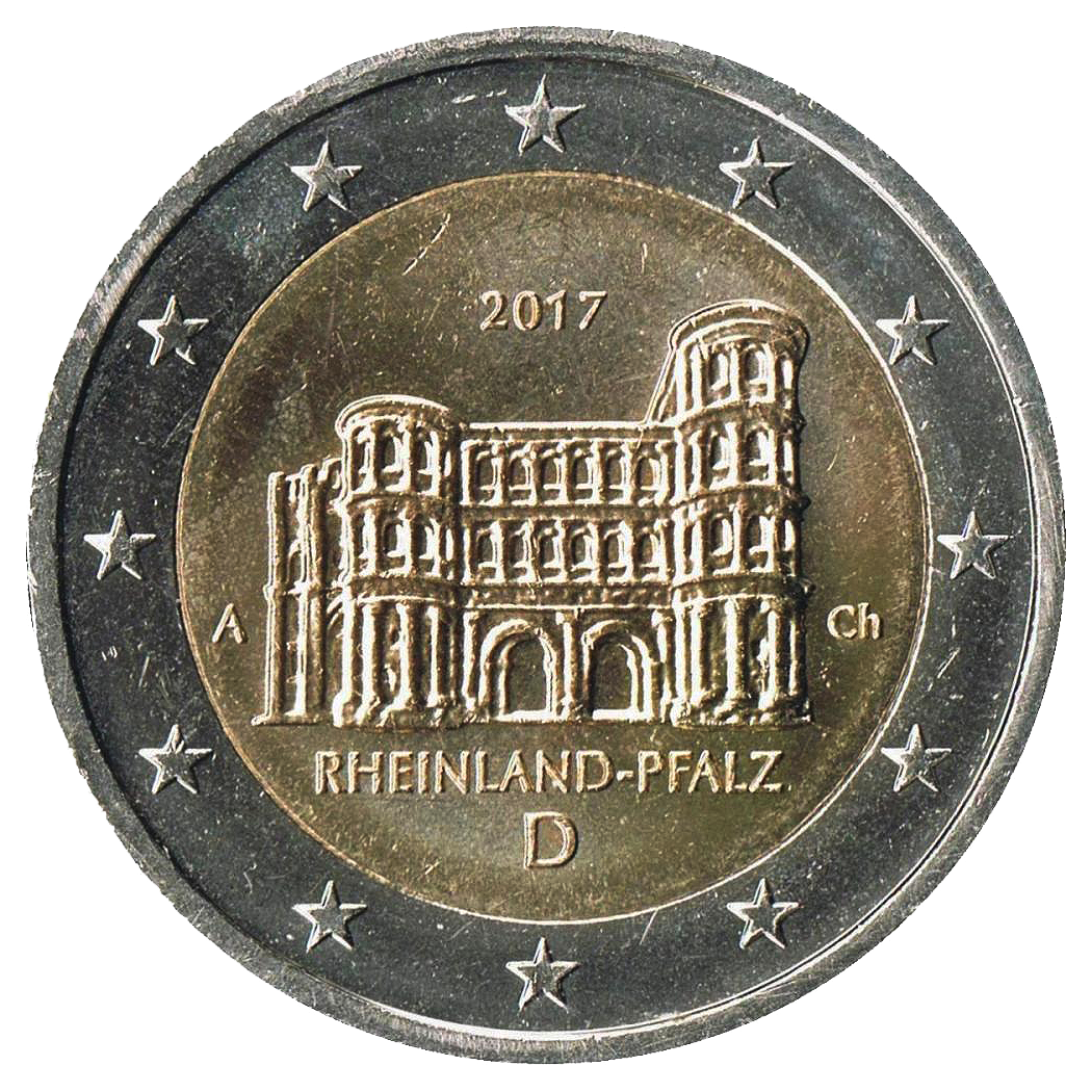 2 euros conmemorativa Estado de Renania-Palatinado, Porta Nigra